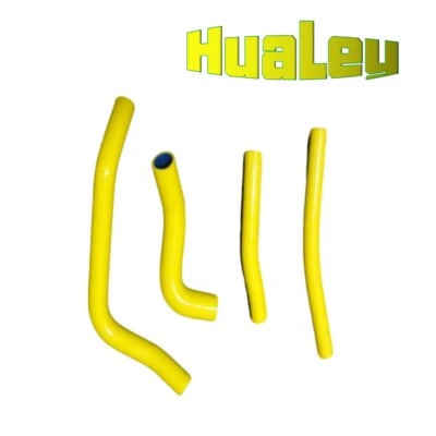 Mangueira de radiador de silicone amarela para 1996-2000 SUZUKI RM250 RM 250 1997 1998 1999 - Imagem 1 de 4