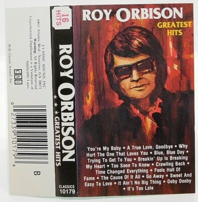 Cassette Roy Orbison Greatest Hits Classic Sounds Inc - Image 1 of 2