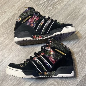 ADIDAS ORIGINALS’BIG SEAN’ ATTITUDE HI HAWAII SNAKESKIN BLACK/GOLD MENS SIZE 10 - Picture 1 of 12