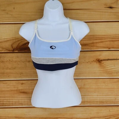 Hanes Sport Racerback Sports Bra Womens Size XL Blue Stretch Adjustable Straps - Image 1 of 4