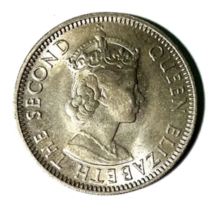 1955 British Honduras 25 Cents Choice Brilliant Uncirculated - Picture 1 of 2