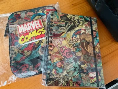 Marvel Comics Tablet Case iPad Mini Neoprene Zip Fastening plus A5 Notebook BNWT - Image 1 of 4