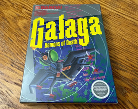 Galaga sigillato in fabbrica nuovo in scatola nintendo nes gioco arcade mai aperto come nuovo