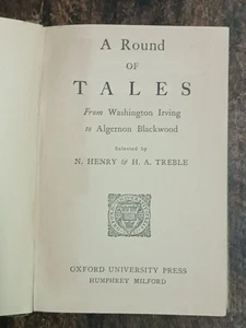 EINE RUNDE GESCHICHTEN VON WASHINGTON IRVING BIS ALGERNON BLACKWOOD 1926 HB - Bild 1 von 11