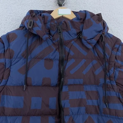 Abrigo acolchado Burberry Brit para hombre grande MANGAS DESMONTABLES Y CAPUCHA chaqueta Foto 1 de 4