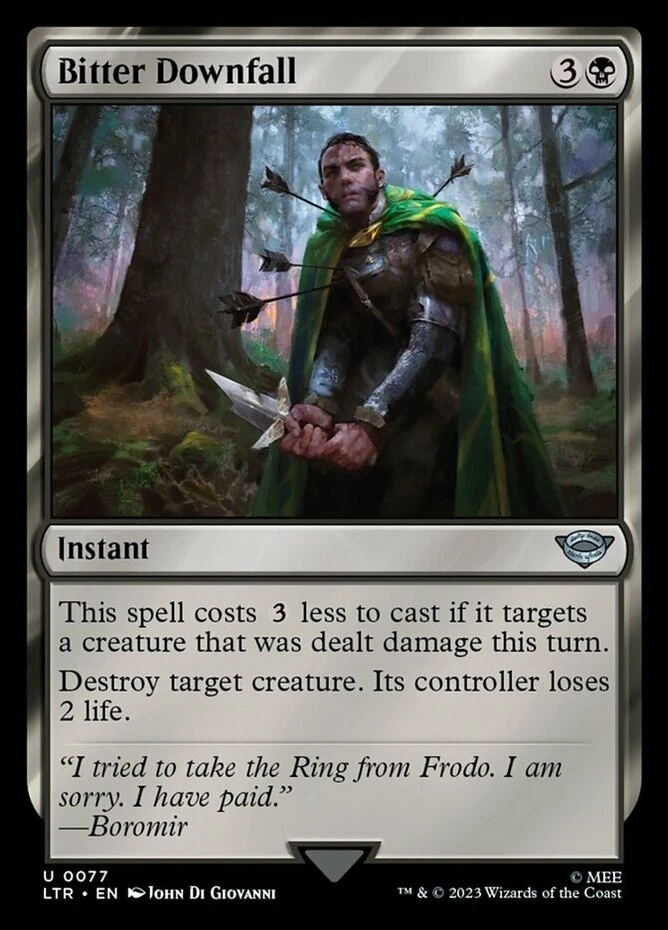 x1 Bitter Downfall - Lord of the Rings - NM - MTG - Image 1 of 1