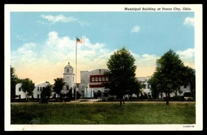 Postcard Municipal Building at Ponca City, Oklahoma - Picture 1 of 2