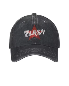 The Clash Cotton Baseball Cap Denim Rock Legends Adjustable Sun Protection - Picture 1 of 16
