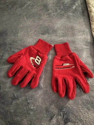 Guantes rojos Dale Earnhardt Jr. #8 guantes cálidos de invierno coleccionables NASCAR Foto 1 de 2