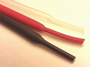 1/10 ft Heat Shrink Tubing 3:1 Adhesive Glue Lined Tubes Red/Black/Clear Marine - Picture 1 of 9