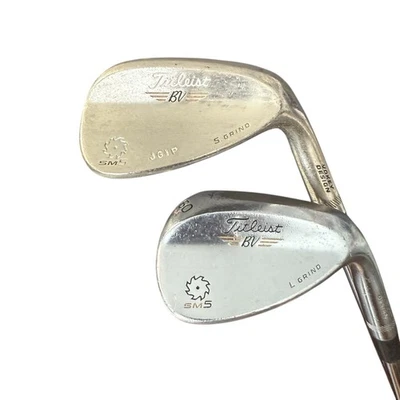 Titleist Vokey SM5 Wedge Set 54°/10° & 60°/04° RH Stiff Flex Steel CHROME WEAR!! - Image 1 of 4