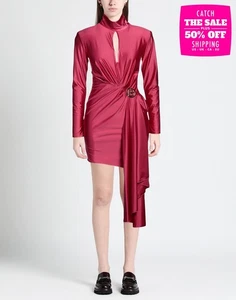 RRP€335 EUREKA By BABYLON Pencil Mini Dress IT44 US8 UK12 L Pink Made in Italy - Picture 1 of 8