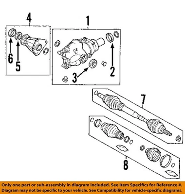 Conjunto de portador diferencial usado se adapta a: Land Rover Range Rover 2003 delantero 3,73 Foto 1 de 2