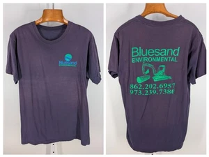 T-shirt vintage anni 90 promo costruzione sbiadita traforata lavoro maglietta escavatore USA 42" - Foto 1 di 4