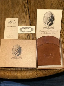 Col Littleton braune Leder-Geldbörse mit Vordertasche und Monogramm Harold’s Heights neu - Bild 1 von 9