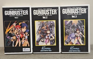 Gunbuster Vol. 1-3 (3 VHS Tapes) Anime Clamshell Complete Series U.S. Renditions - Imagen 1 de 7
