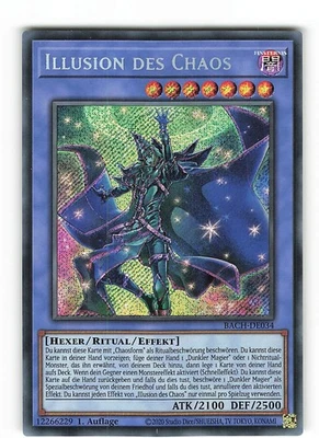 Yugioh ILLUSION DES CHAOS , bach-de034 Secret Rare deutsch Near Mint 1. Auflage - Bild 1 von 2