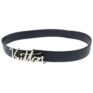 Cinturón autógrafo Louis Vuitton Ceinture M0187 LV cuero negro - Imagen 1 de 6