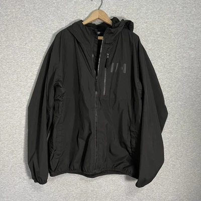 Helly Hansen Belfast 2 Jacket Mens 2XL Black Packable Waterproof Breathable Zip - Image 1 of 4