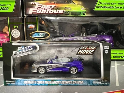 GREENLIGHT FAST&FURIOUS Eclipse Spyder 1/43 Minicar - Image 1 of 4