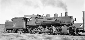 25FF229 NEGATIVE 1953 SOO LINE RAILROAD 2-8-0 LOCO #443 SHOREHAM MINNEAPOLIS - Picture 1 of 1