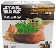 Star Wars The Mandolorian Chia Cat Grass Planter Featuring The Child - IOB