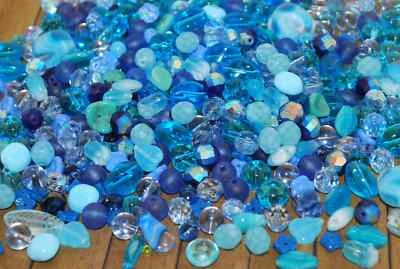 Quality Czech Glass Bead Mix - 60g Fire Polished, AB, Dagger, Seed - 3mm -20mm - Image 1 of 4