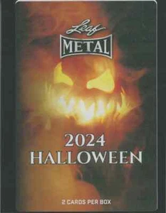 2024 LEAF METAL HALLOWEEN EXCLUSIVE 2 AUTOGRAPH CARD /3 /2 OR 1/1 NEW SEALED BOX - Picture 1 of 2