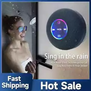 Mini Stereo Sound Speaker LED IPX4 Waterproof Loudspeaker Wireless Bluetooth - Picture 1 of 6