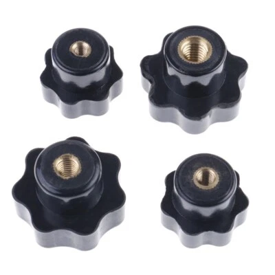 Plastic M4/M5/M6/M8 female thread seven star shaped head clamping nuts knob CX - Image 1 of 4
