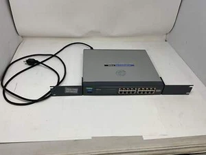 LINKSYS SR2016 GIGABIT NETWORK SWITCH 10/100/1000 - PREOWNED - Picture 1 of 2
