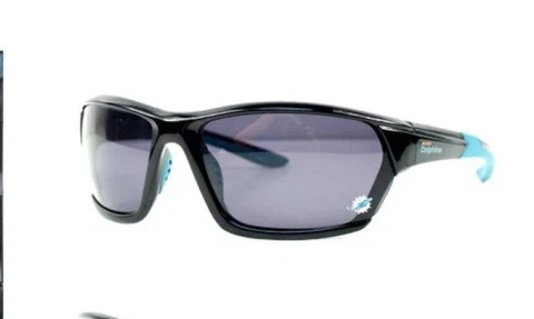 MIAMI DOLPHINS SPORTS FULL RIM SUNGLASSES POLARIZED AND W/FREE POUCH/BAG NWT Cover