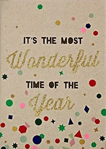 Tarjeta de vacaciones Neiman Marcus Meri época del año nueva con etiquetas - Imagen 1 de 9