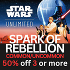Star Wars Unlimited Singles - Spark of Rebellion - Wspólne/niezwykłe karty TCG