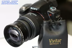 SPORT ACTION 2X TELE ZOOM LENS FOR SONY ALPHA A77 SLT-A99 A200 A330 A58 A300 - Picture 1 of 5