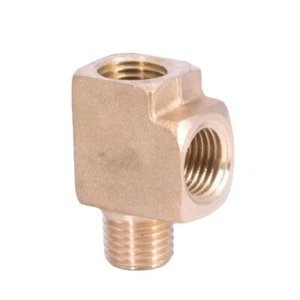 1/2" NPT Female Male Tee 3 Ways Block Splitter Brass Pipe Fitting Connector - Picture 1 of 6
