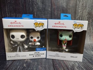 Funko POP Hallmark The Nightmare Before Christmas Jack Zero & Sally Ornament Lot - Picture 1 of 11