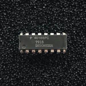 (10 Stück) 4018BPC voreinstellbare Teilung durch N Zähler, CD4018, PDIP-16, Fairchild - Bild 1 von 2