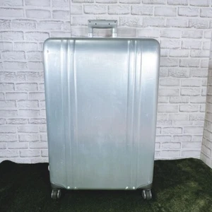 Zero Halliburton Silver 4-wheels Carry Case Suitcase - Picture 1 of 10