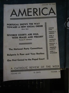 American Catholic Review of the Week Magazine January 1940 Portugal Bulgaria L44 - Picture 1 of 1