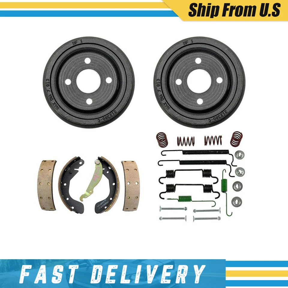 Tambores de freno traseros zapatas de freno y herrajes kit de resorte para Daewoo Lanos 1999 Foto 1 de 4