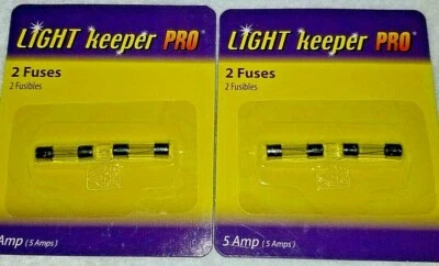 4 Replacement Fuse Mini Christmas String Lights, 5 AMP Light Keeper Pro, NEW - Image 1 of 2