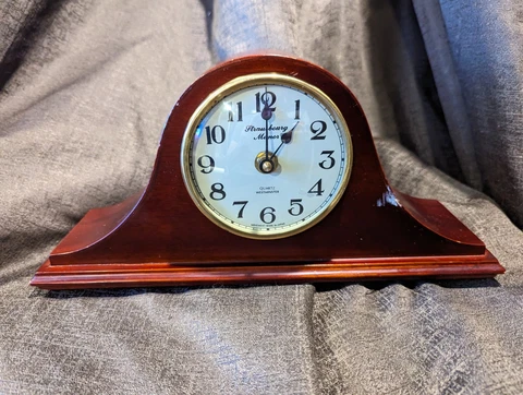 Vintage Strausbourg Manor Mantle Clock Japan Movement Westminster Chime Quartz Cover