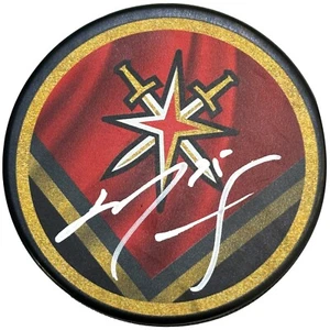 Ryan Reaves Autographed Vegas Golden Knights Reverse Retro Red Puck Signed - Picture 1 of 4