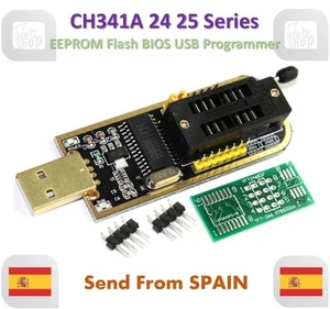 CH341A 24 25 Series EEPROM Flash BIOS USB Programmer with Software & Driver - Imagen 1 de 8