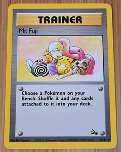 Mr. Fuji # 58/62 Uncommon Trainerkarte Fossil 2000 Pokemon EN Near Mint Vintage - Bild 1 von 3