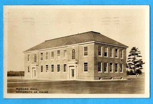 Maine -ROGERS HALL, UNIVERSITY OF MAINE, RPPC, 1940 - Picture 1 of 2