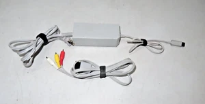 Official OEM Nintendo Wii Power Supply Ac Adapter + AV Cables - Picture 1 of 2