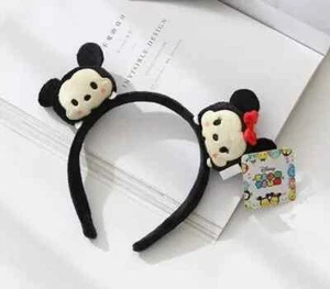 Disney Cartoon cute Plush Mickey Mouse Double headed Headband Kids or Adult - Picture 1 of 3