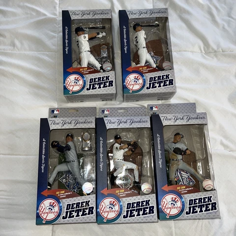 Derek Jeter NY Yankees McFarlane 2009 World Series Champions Action Figure Set⬇️ Cover